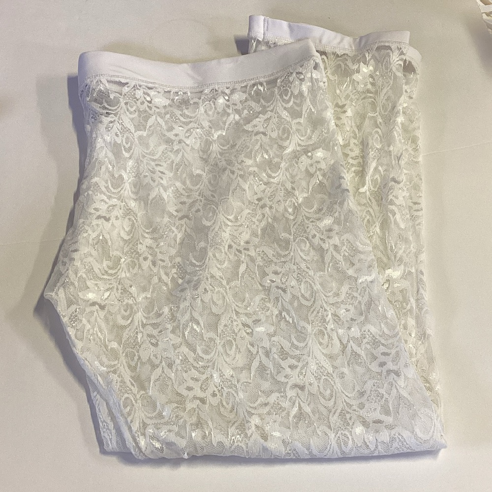 Last Exit White Lace Pants